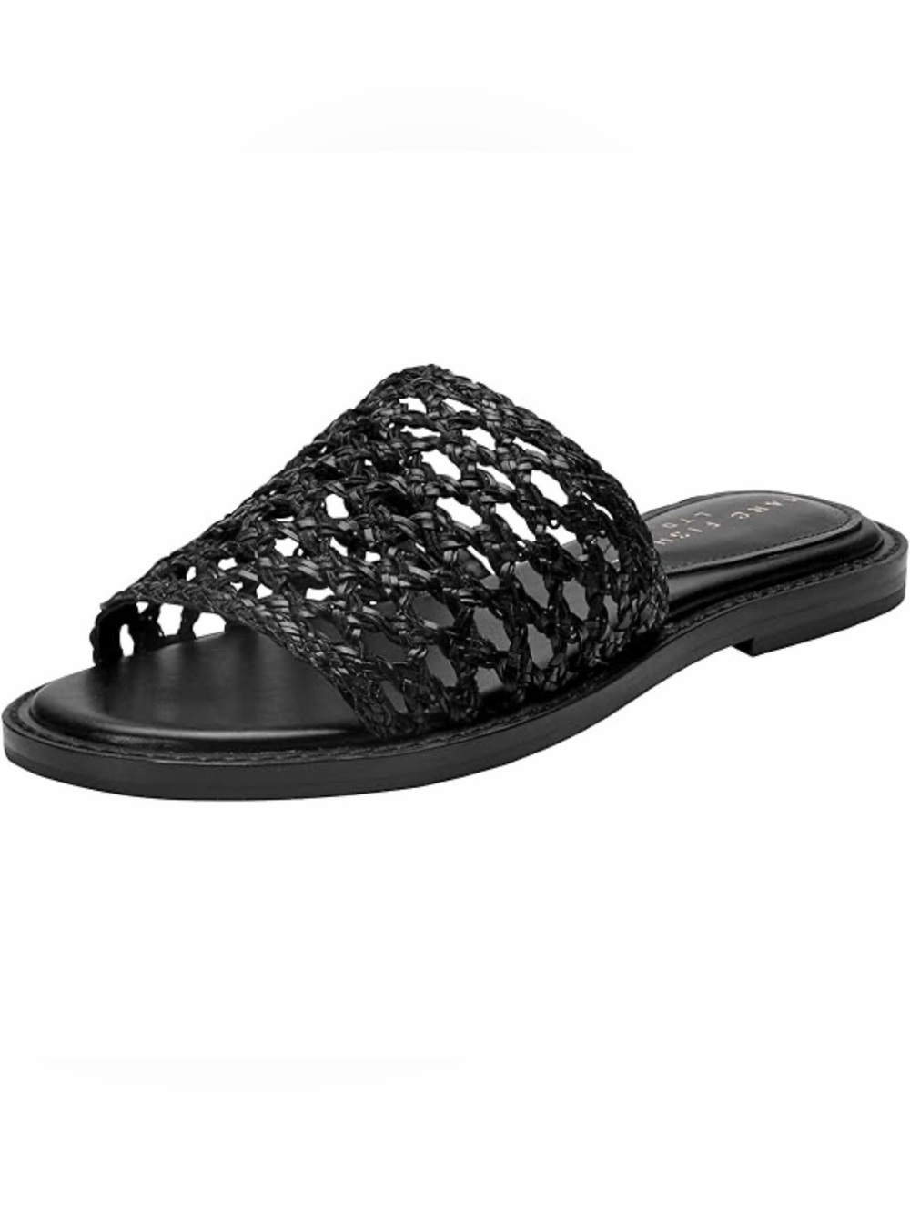 Marc Fisher Black Glynne Slide Sandals 6.5